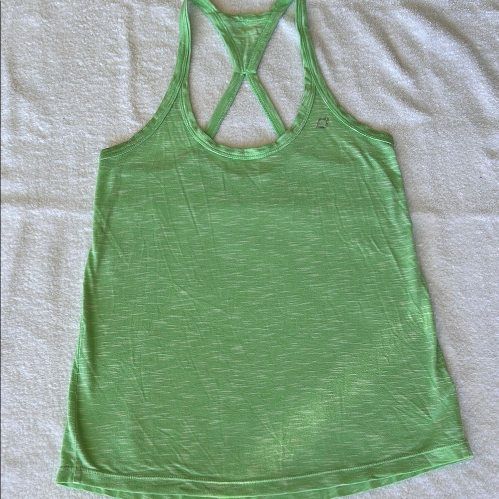 Lorna Jane Green Backless Tank Top